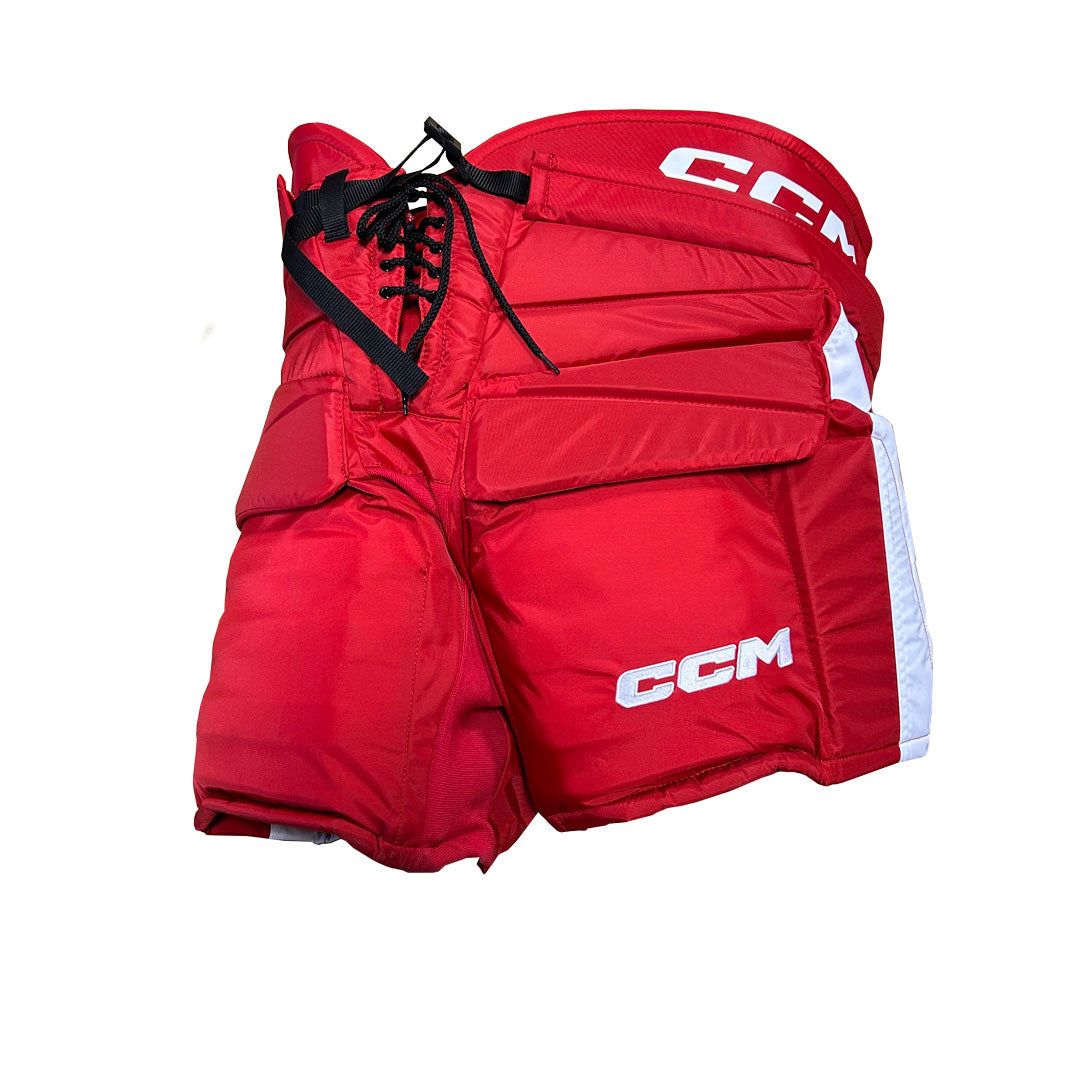 CCM HPG12A - Pantalon de gardien Pro Stock (rouge/blanc)